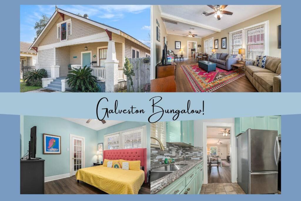 Beachy Bungalow! 2Bd, King Bed Galveston Exterior photo